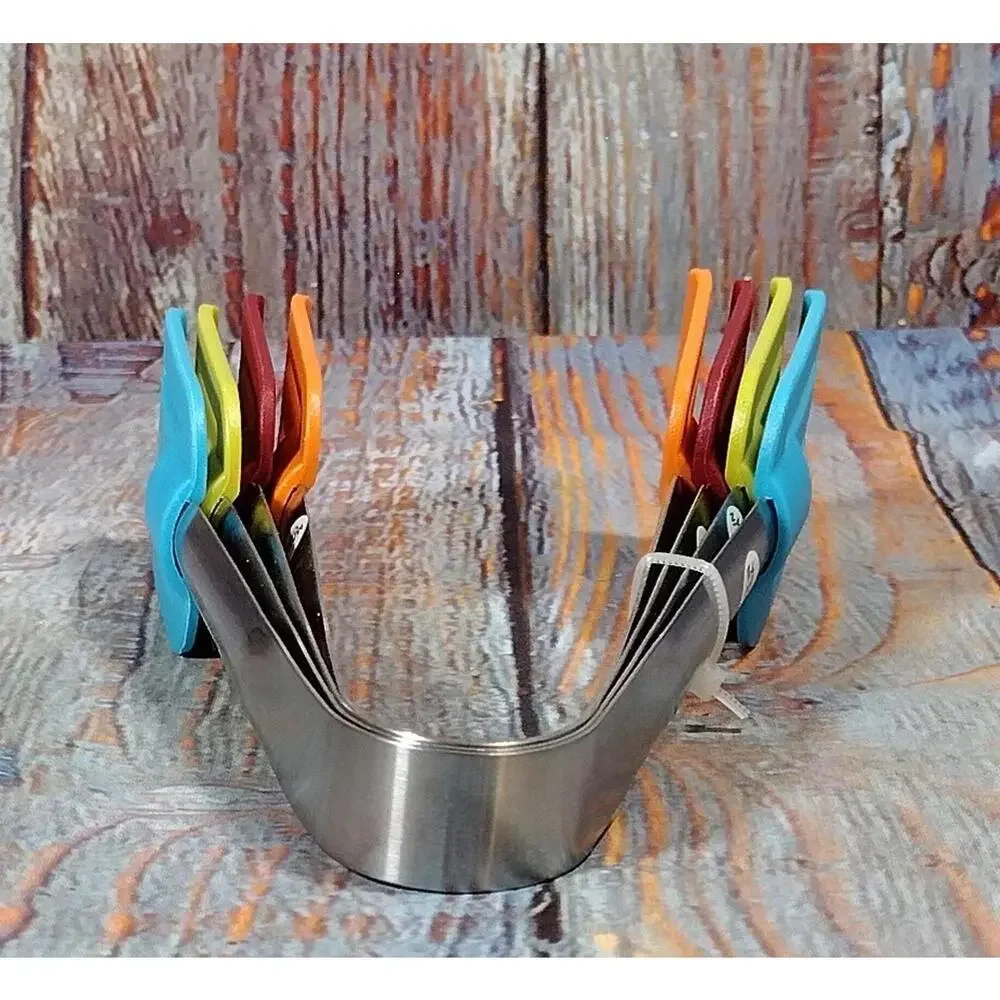 Kitchen Mini Tongs Set‎ Of 4 Nylon Heads Utensils Serving Tools Colorful NEW